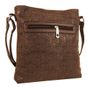 Dámská crossbody kabelka s ražením R820 tmavě hnědá