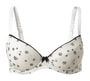 Push-up podprsenka Trinity Plunge smetanová s potiskem