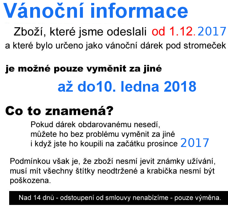 VÁNOČNÍ INFORMACE
