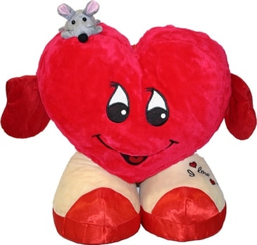 plyšové srdce